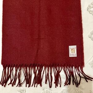 Calamaco Alpaca/Wool Burgundy Scarf Made in Argentina
